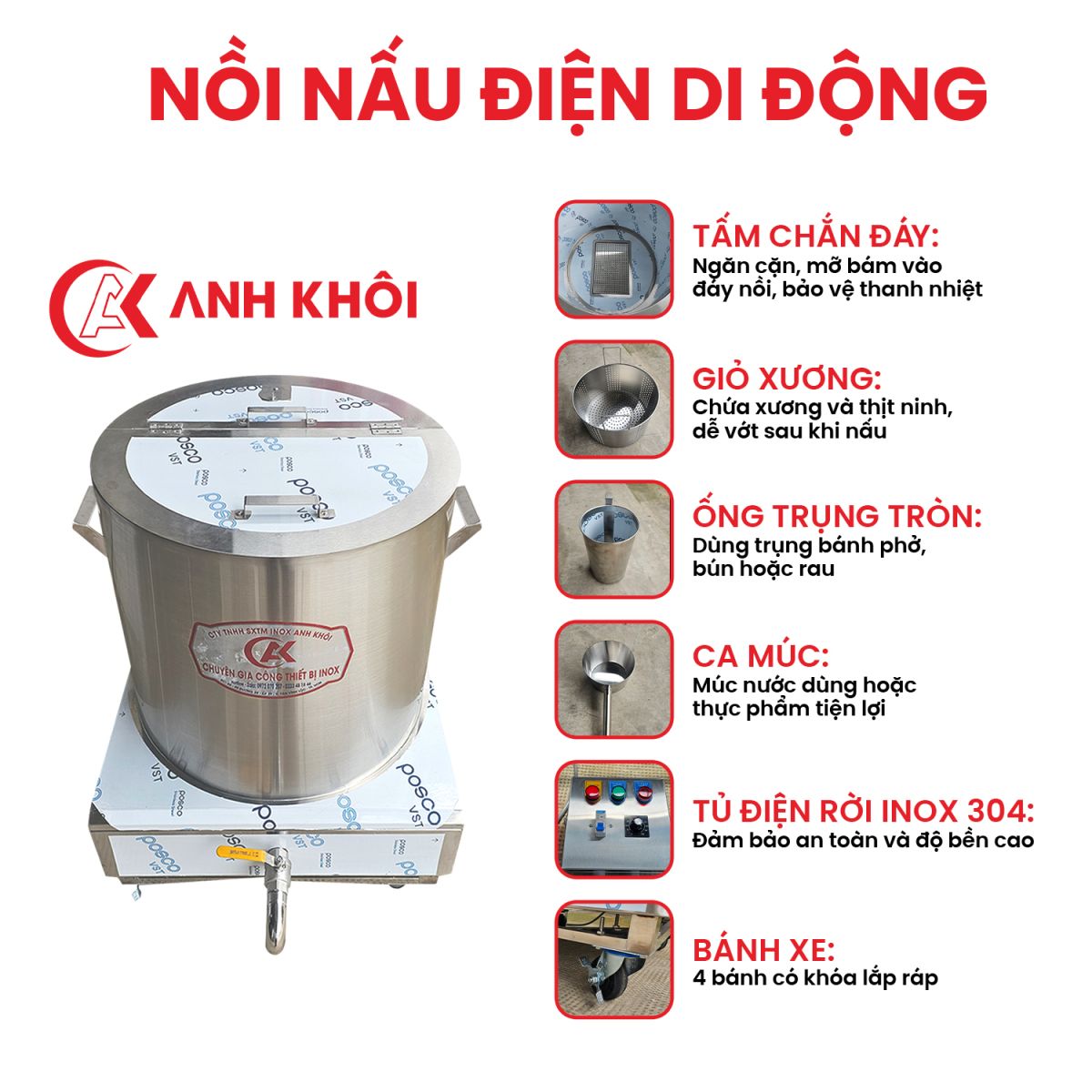 Bộ Phụ Kiện Tiện Lợi Đi Kèm