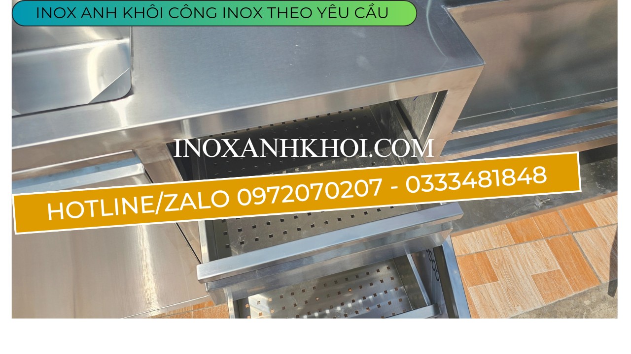 qa2 quầy pha chế inox 304