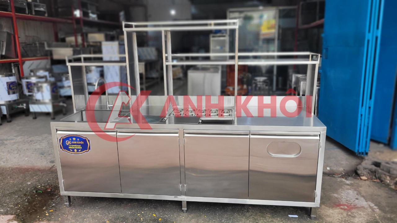 Quầy pha chế Inox304 2m20