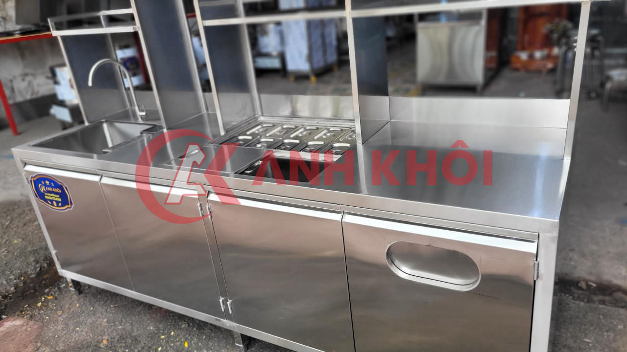 Quầy pha chế Inox304 2m20