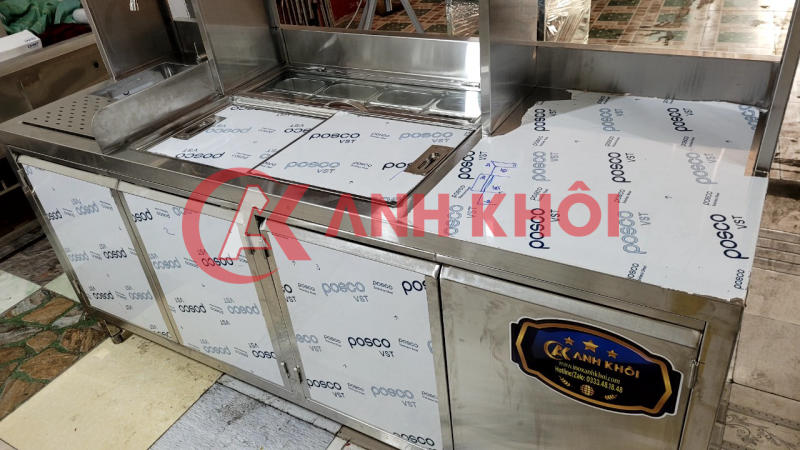 Quầy inox theo yêu cầu Dài 1m80