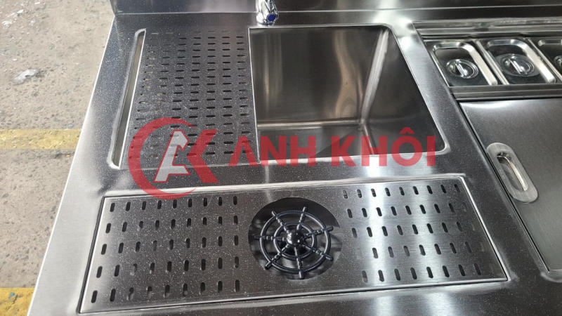 Quầy pha chế inox 6 tính năng