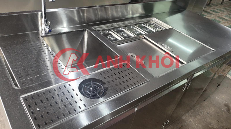 Quầy pha chế inox 6 tính năng