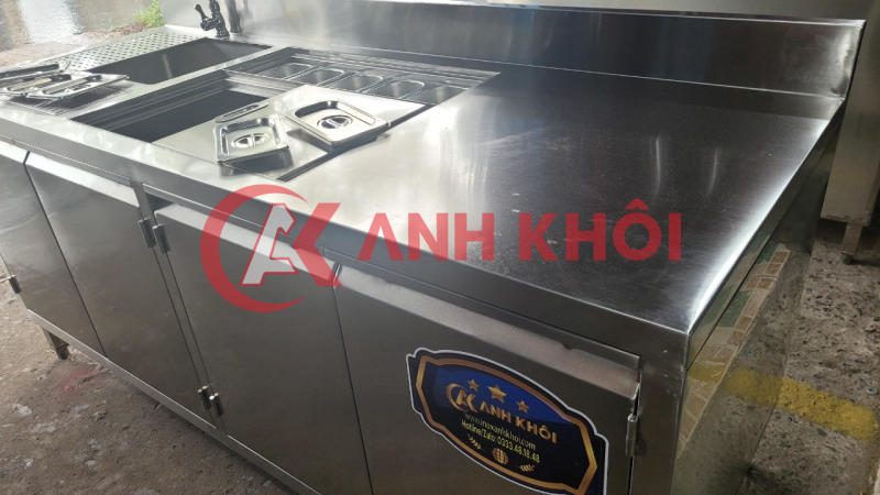 Quầy pha chế inox 6 tính năng