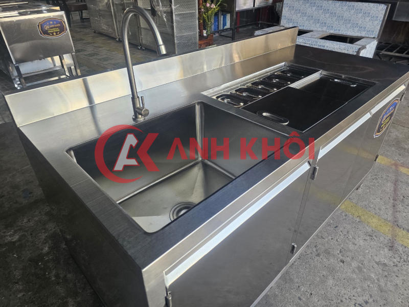 Quầy pha chế inox 1m6