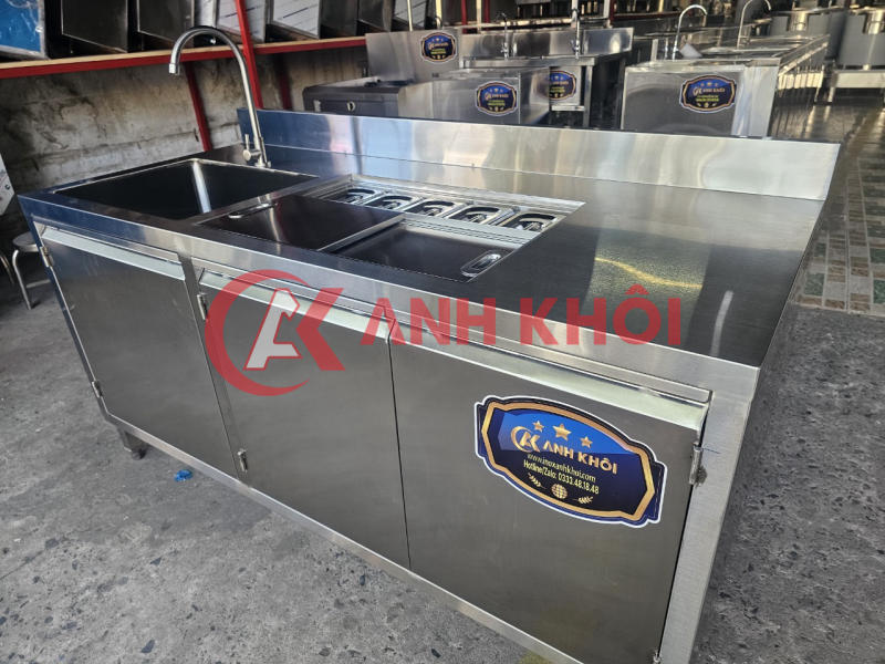 Quầy pha chế inox 1m6