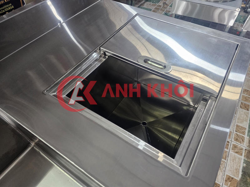 Quầy inox 1m2