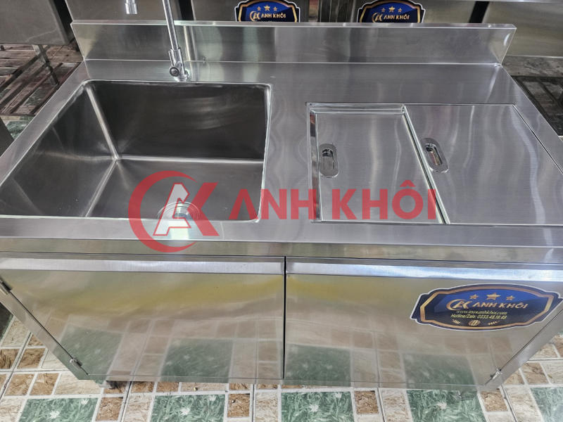 Quầy inox 1m2