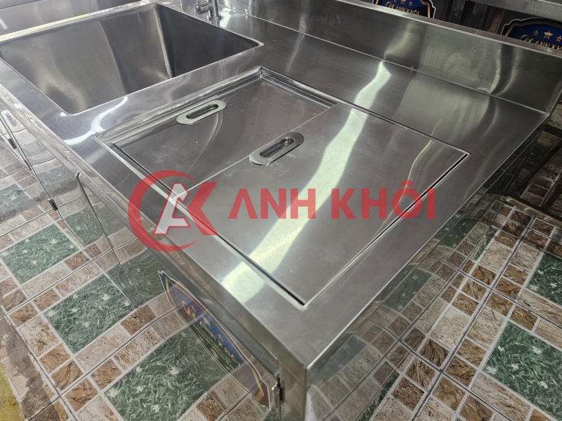 Quầy inox 1m2