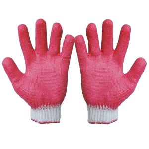 Găng Tay Phủ Cao Su 1 Mặt Màu Đỏ