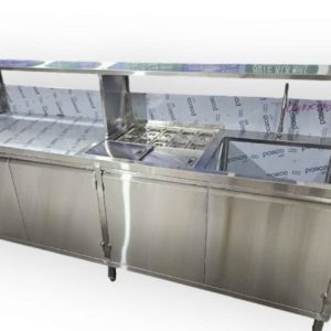 Quầy Pha Chế Inox 304 Dài 2M40 QPC02304