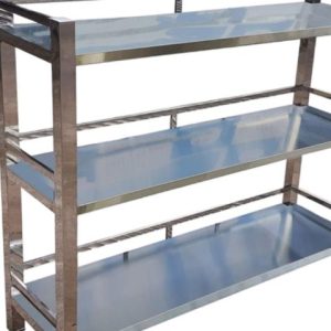 Kệ Inox 201 Mặt Phẳng D1000 x R400 x C1200 K08201