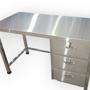Bàn Làm Việc Inox 201 Có 3 Học Kéo BLV04201