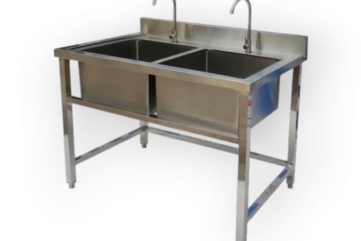 Chậu Rửa Inox Công Nghiệp 2 Học CR12304