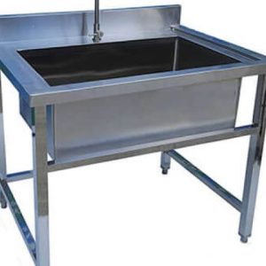 Chậu Rửa Inox Công Nghiệp 1 Học Lớn CR11304