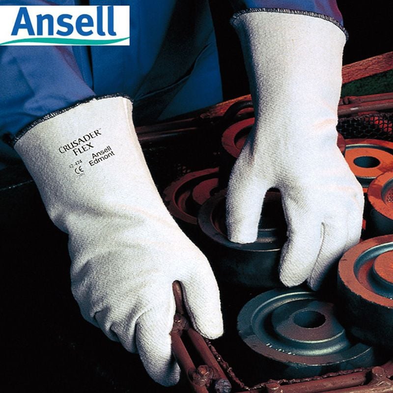 Găng Tay Chịu Nhiệt Ansell 42-474 Chịu Nhiệt 250°C Dưới 15s