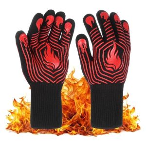 ​​​​​​​Găng Tay Lò Nướng BBQ Phủ Silicone Chịu Nhiệt Độ Cao 800 Độ C