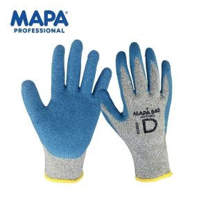 Găng Tay Mapa KryTech 840 Phủ Cao Su Chống Cắt Cấp Độ 5 Chịu Nhiệt 150°C