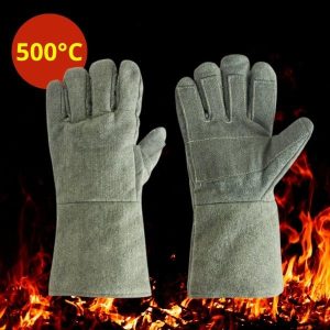 Găng Tay Sợi Carbon Chống Cháy Chịu Nhiệt 500°C