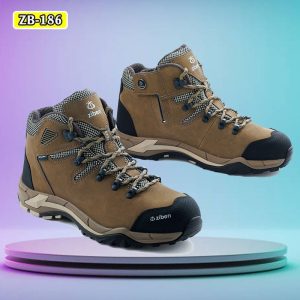 Giày Bảo Hộ Ziben 186 Nhập Khẩu Hàn Quốc Chất Liệu Da Thật Mũi Thép Đế Thép Chống Tĩnh Điện Chống Trượt