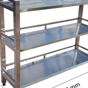 KỆ INOX 3 TẦNG PHẲNG