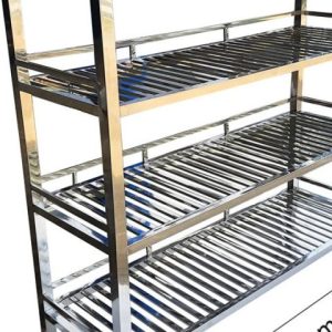 KỆ INOX 4 TẦNG SONG