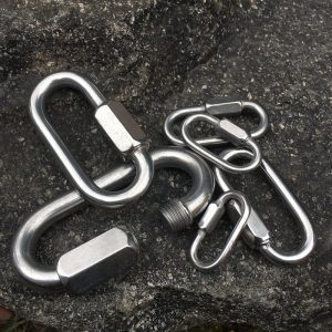 Móc Khoá Chữ D Có Khóa Vặn Chất Liệu Carbon Mạ Kẽm Không Gỉ, Có Độ Cứng Cao, Chắc Chắn, Chống Ăn Mòn, Siêu Bền