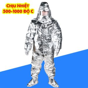 Bộ Quần Áo Chịu Nhiệt Tráng Nhôm Chống Cháy 500-1000 Độ C