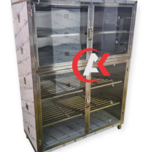 GIA CÔNG TỦ INOX KÍNH CƯỜNG LỰC 5 TẦNG GC19