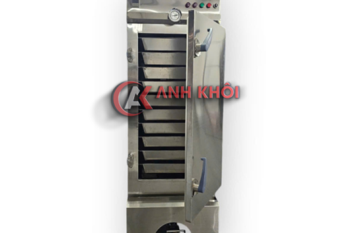 Tủ Hấp Cơm 50kg Điện Và Ga Inox 304 THC02304