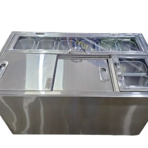 Thùng Đá Inox Âm Có Khay Topping TDTP854 - 304