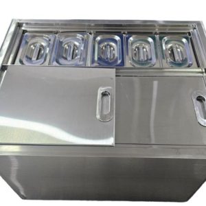 Thùng Đá Inox Âm Quầy Có Khay Topping TDTP6554 - 304