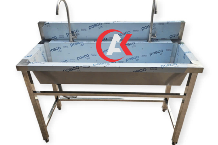 GIA CÔNG MÁNG RỬA TAY 2 VÒI GC30